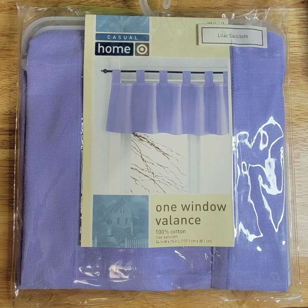 New Casual Home Lilac Sailcloth 100% Cotton One Wi